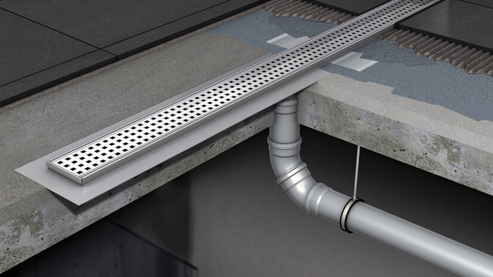 Как правильно разместить трап в душе